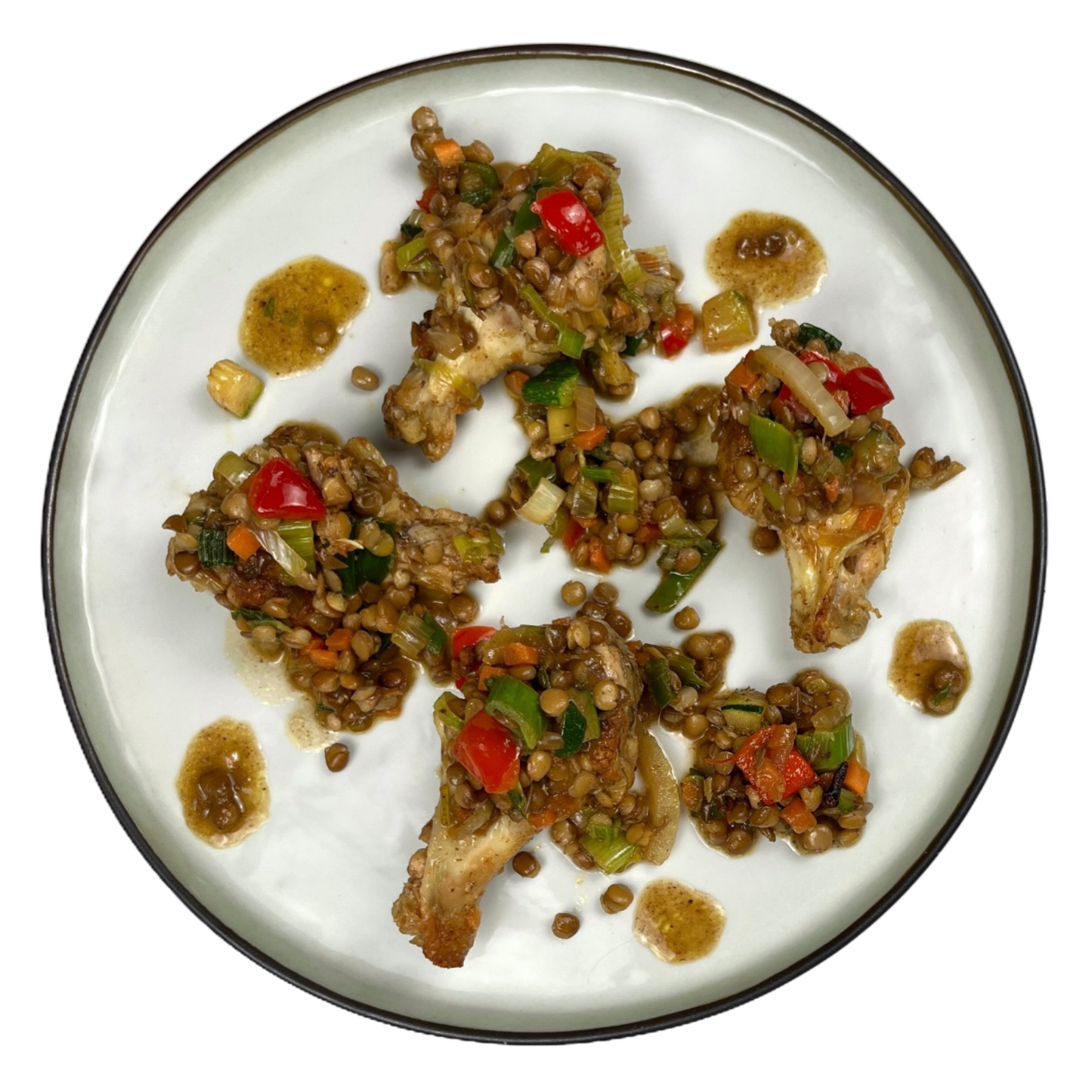 Linzenstoofpot met Kipkluifjes